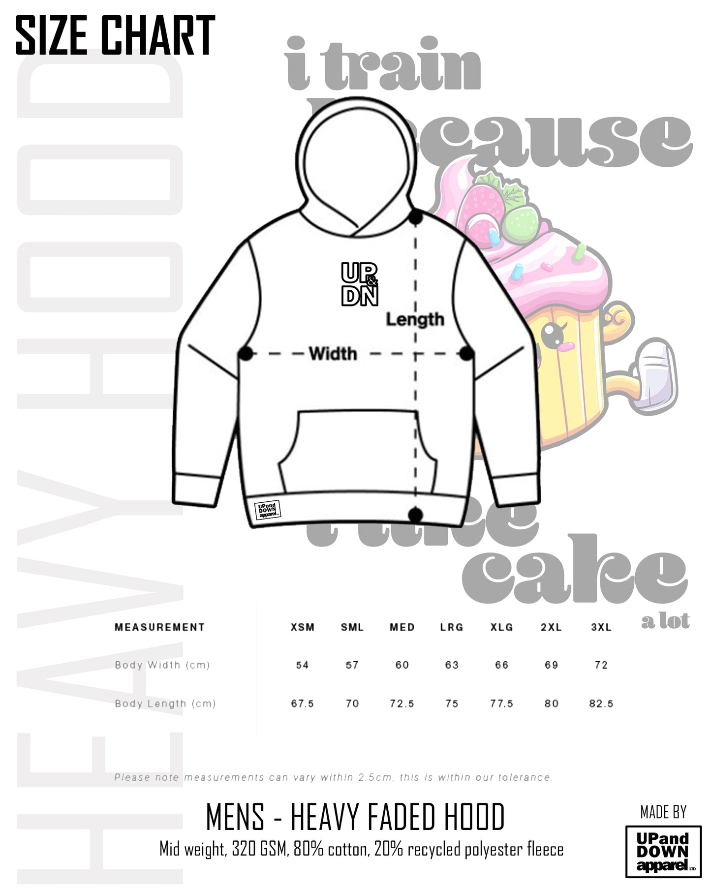 I like Cake Hood Premium Faded Hood - Men's
