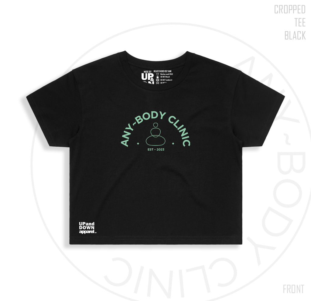Any Body Clinic Womens Crop Tee