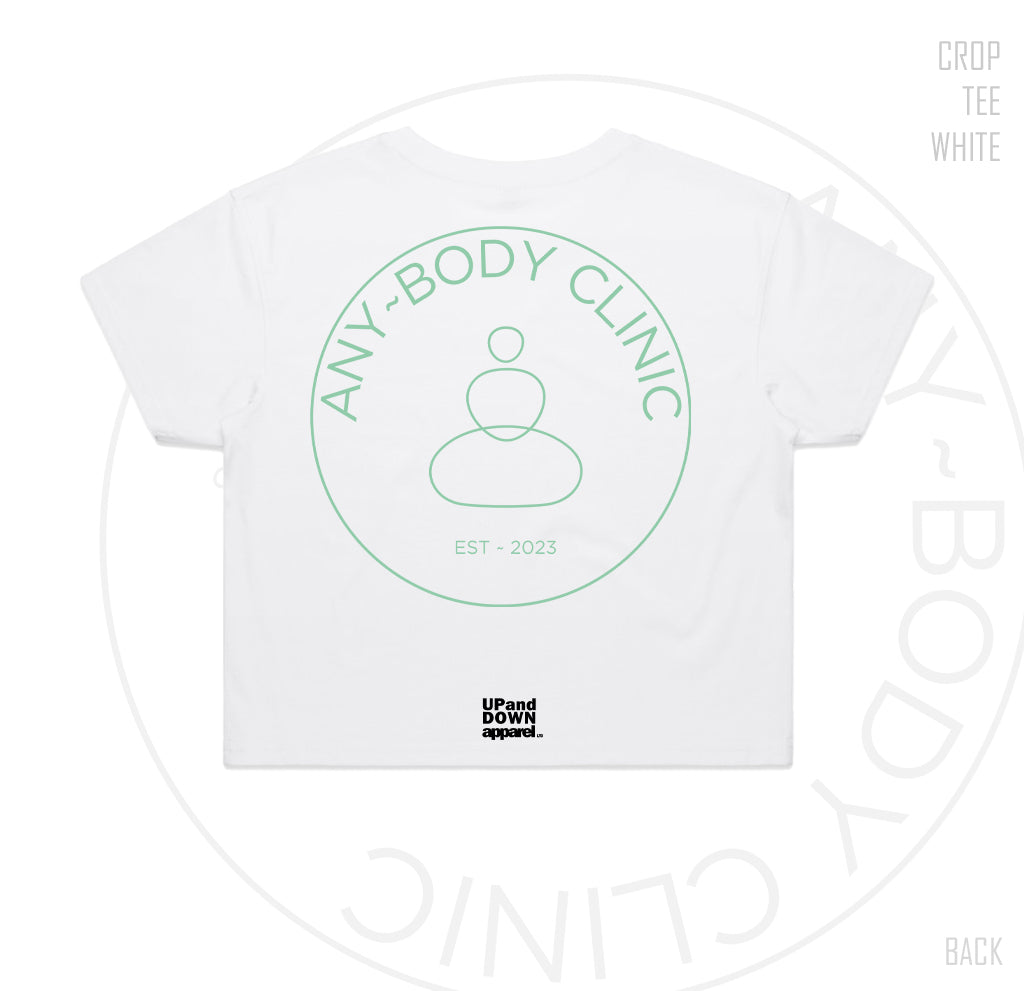 Any Body Clinic Womens Crop Tee