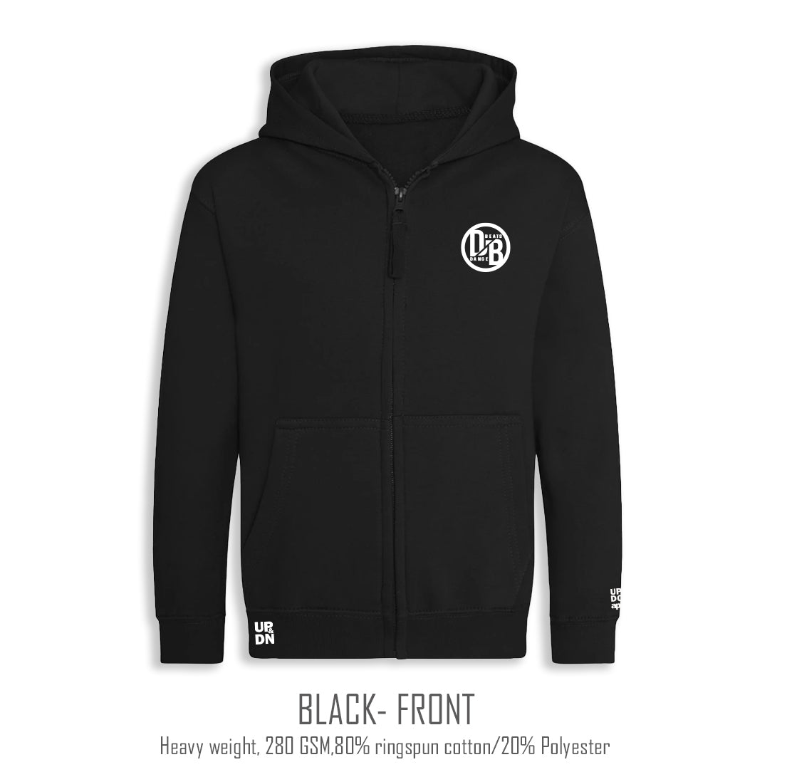 Dance Beats Kids Zipped Hoodie