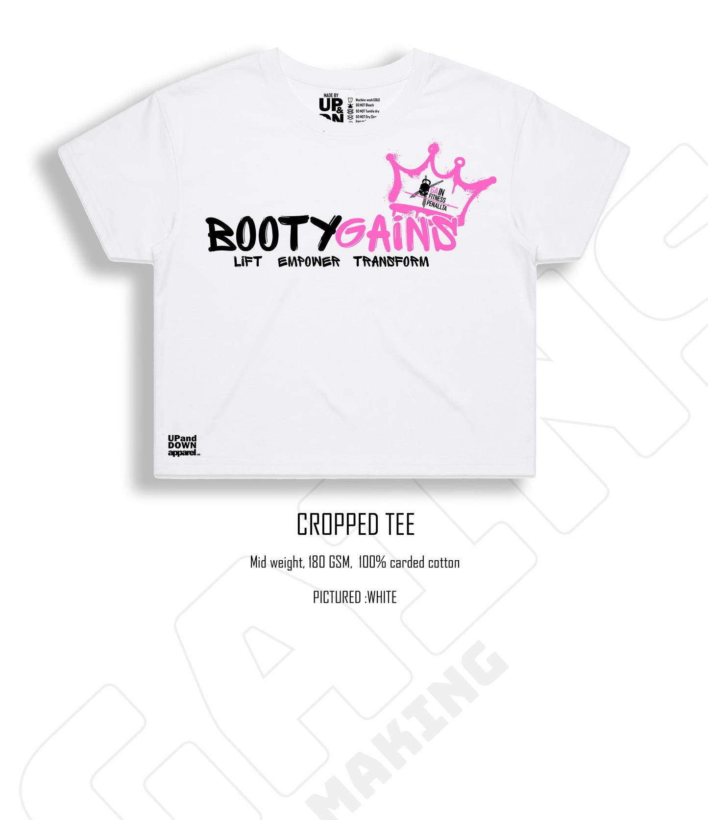 Booty Gains Cropped Tee