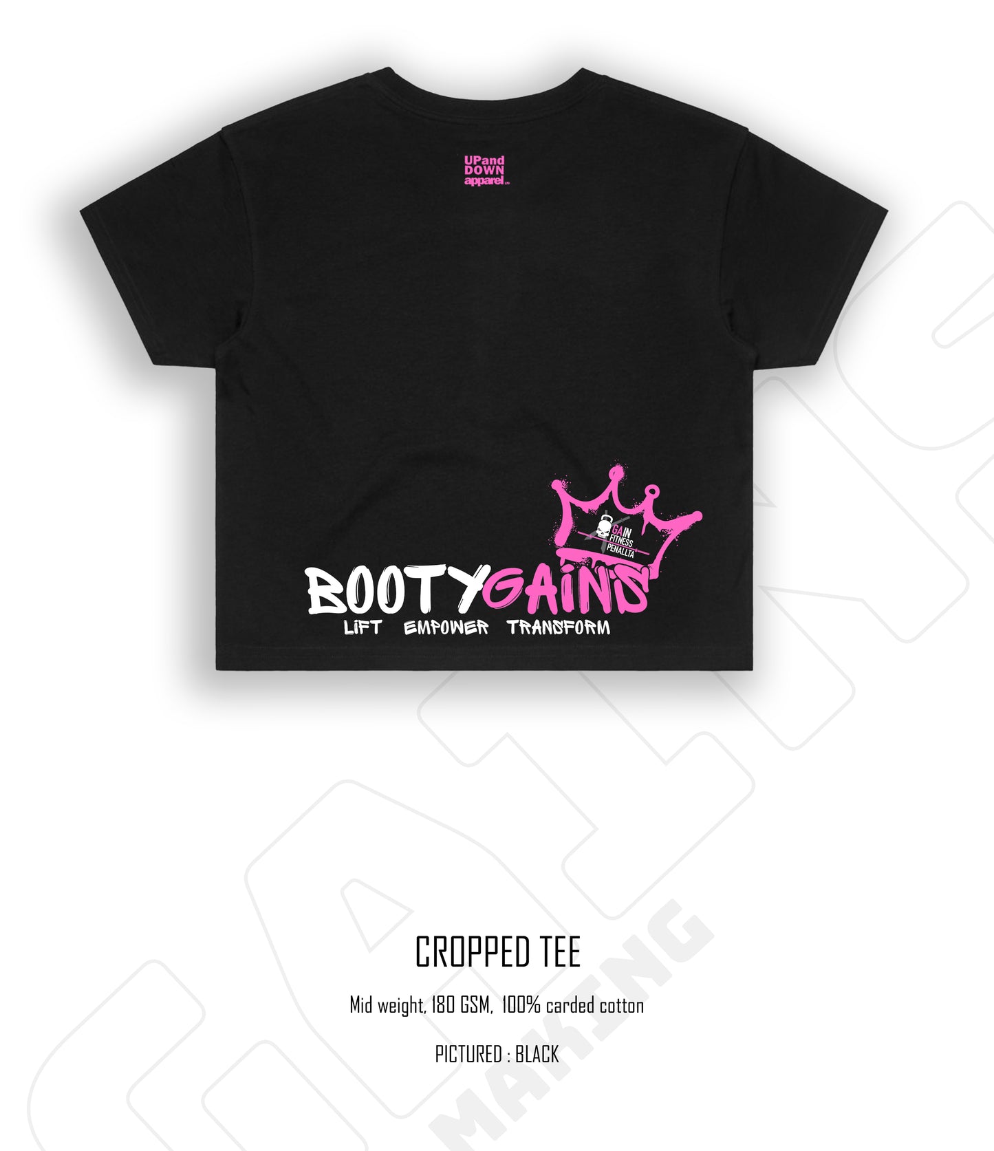 Booty Gains Cropped Tee