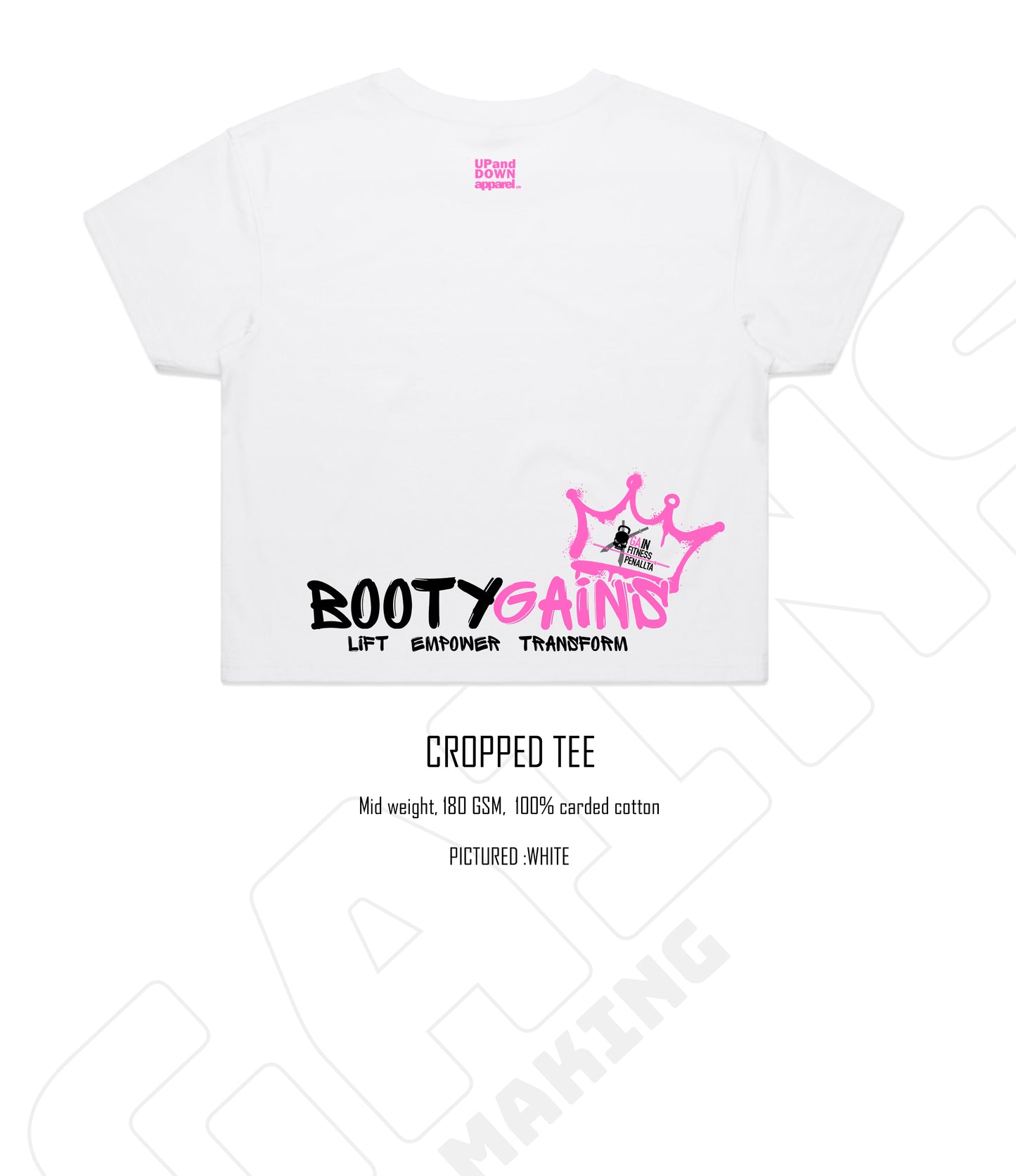 Booty Gains Cropped Tee