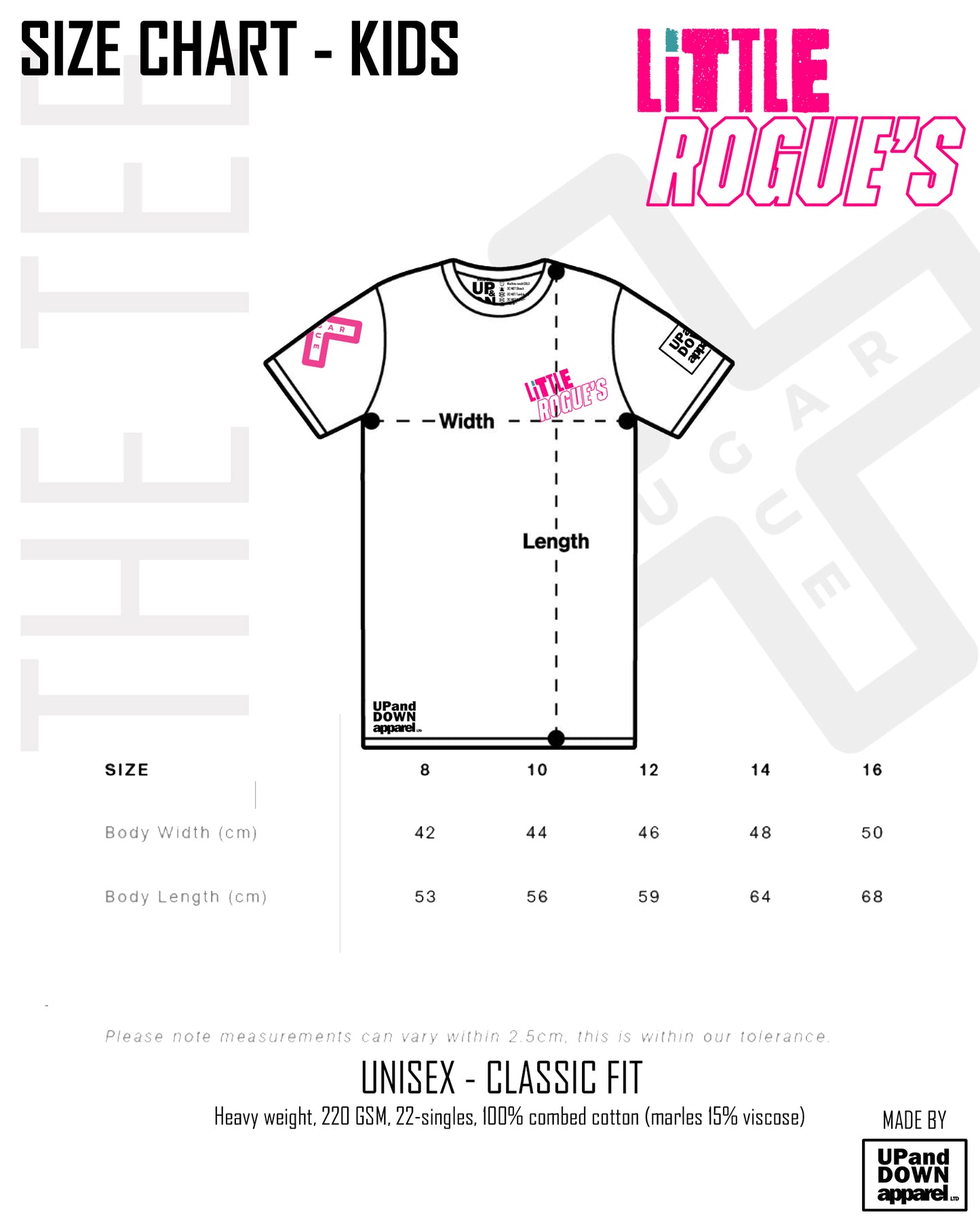 Sugar Rogue Kids Base Tee - Little Rogues