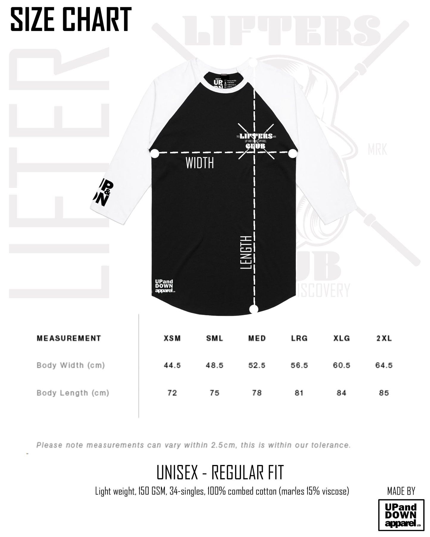 Lifters Club - Baseball tee