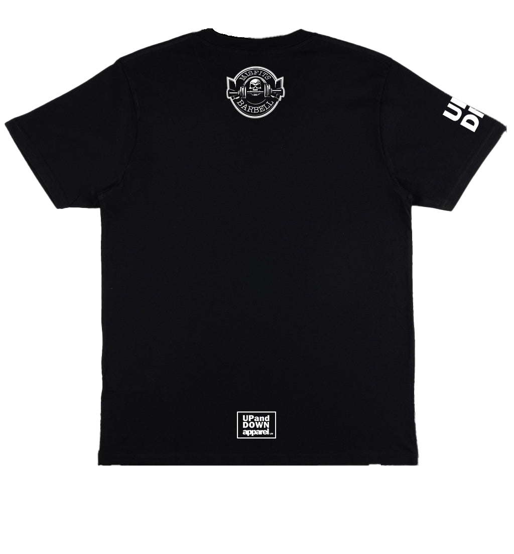 Misfit Barbell Tee White Logo