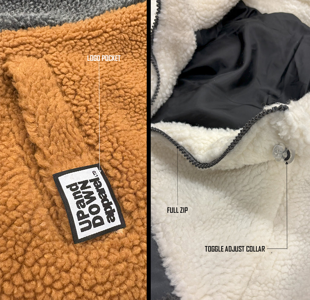 Tri-Colour Sherpa Jacket