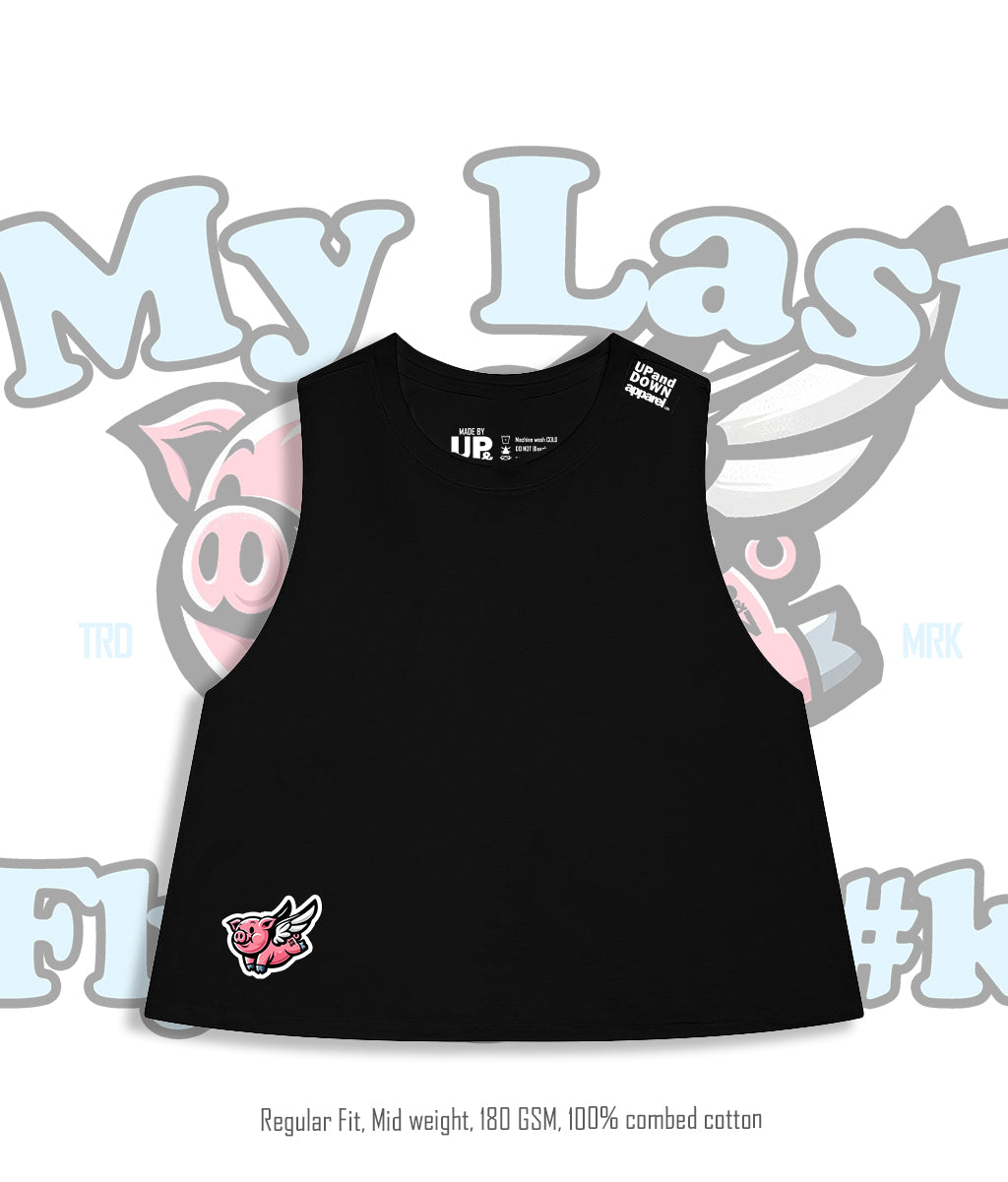 Flying Pig - Racer Crop Tank