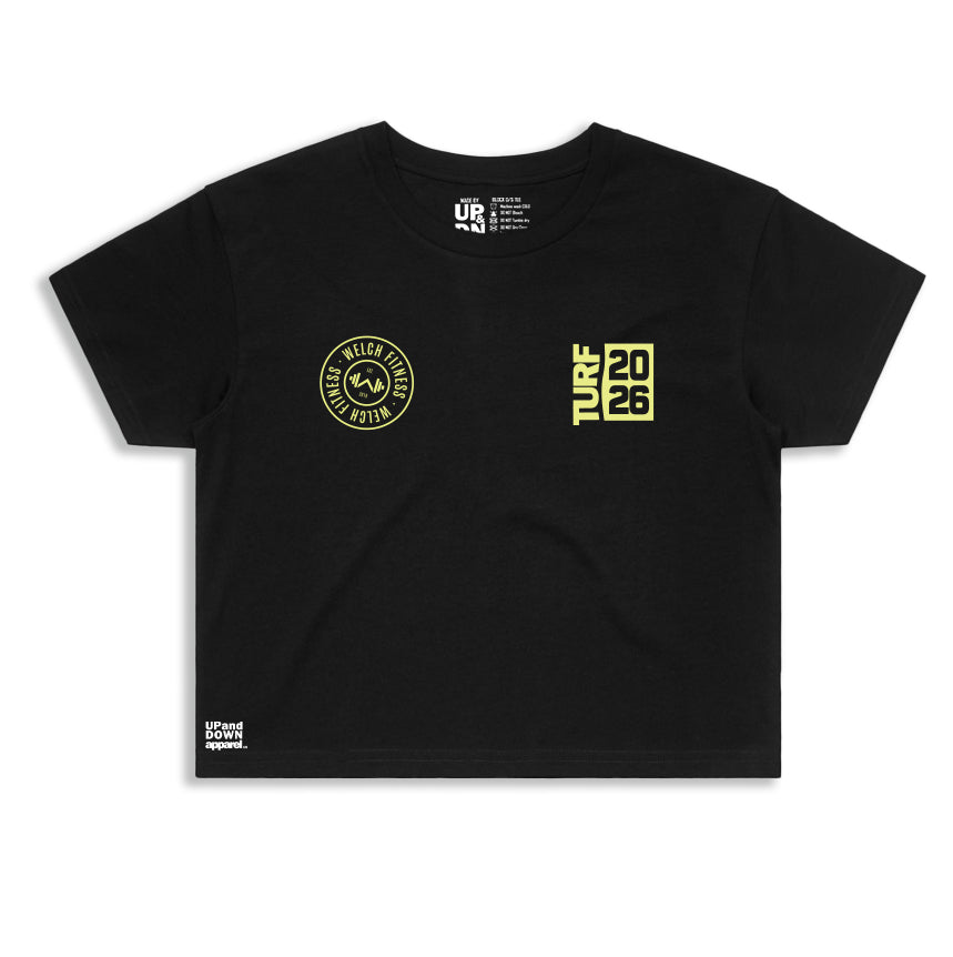 Spring 2026 Welch Fitness Turf Games Crop Tee