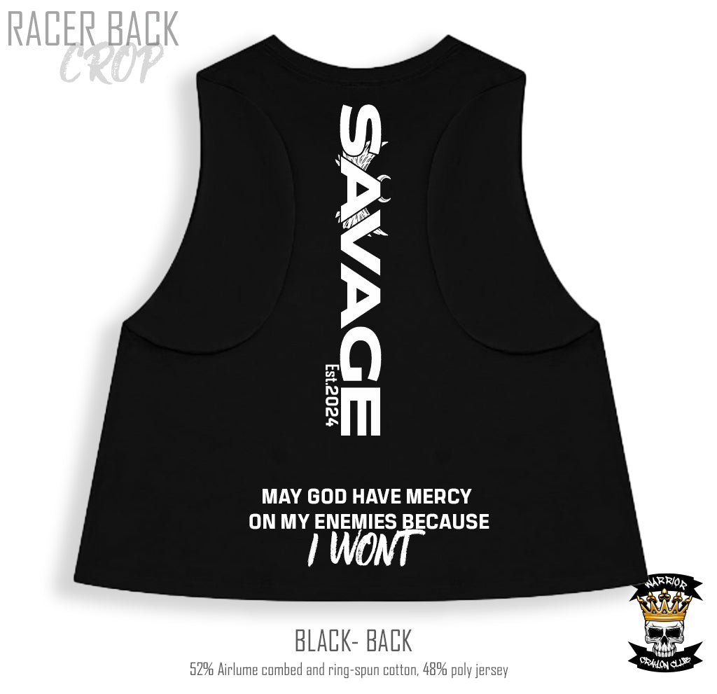Savage WCC Women's Racer Back Crop Top
