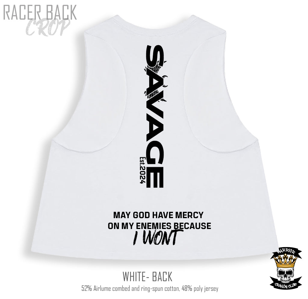 Savage WCC Women's Racer Back Crop Top