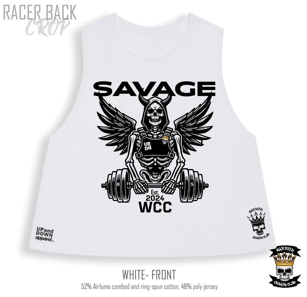 Savage WCC Women's Racer Back Crop Top