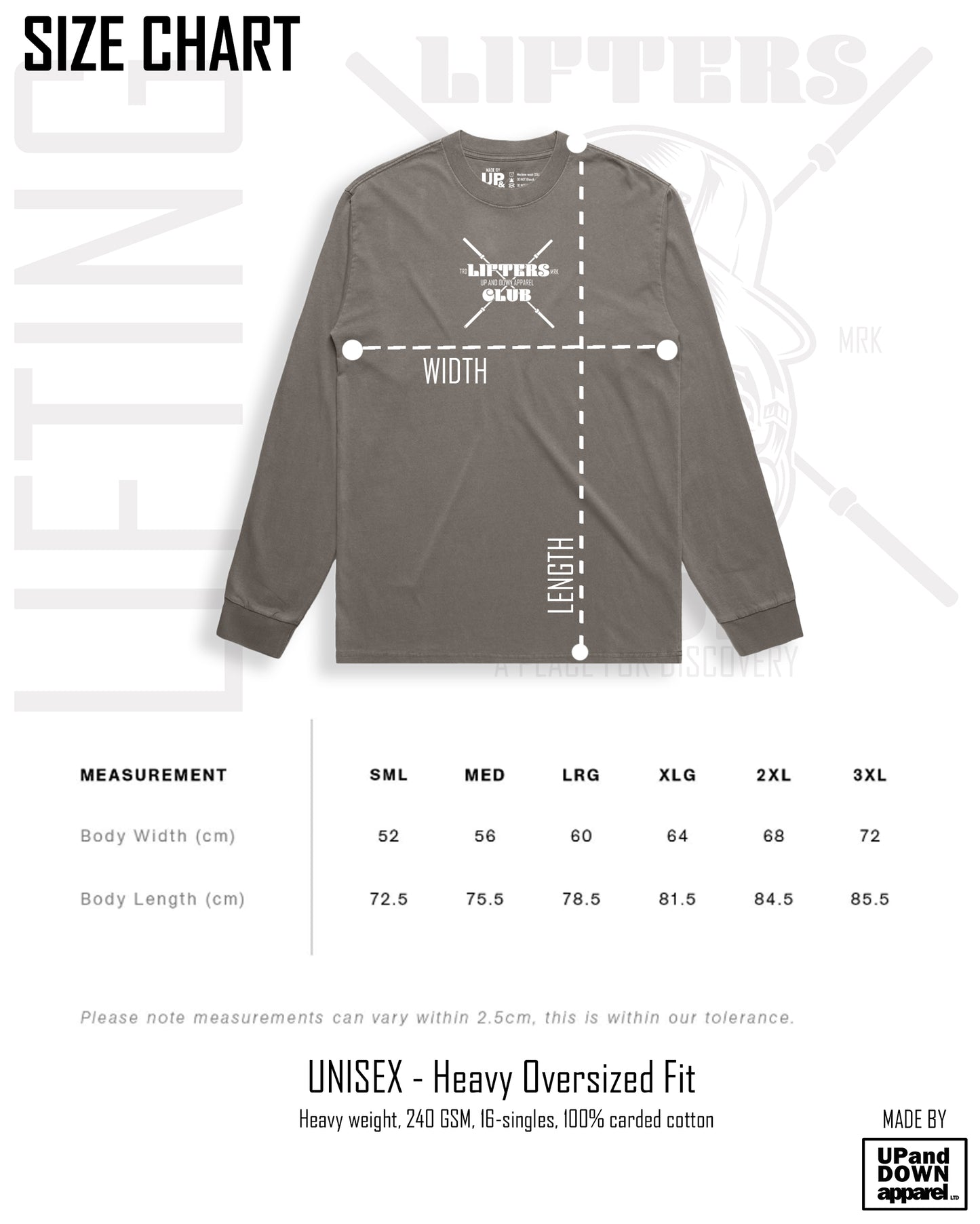 Lifters Club Long Sleeve Heavy Tee - Mens