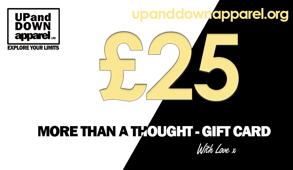 Up and Down Apparel Gift Card - When its more than the thought counting!