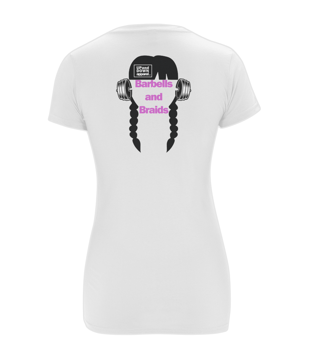 Barbells and Braids Tee - Logo Front