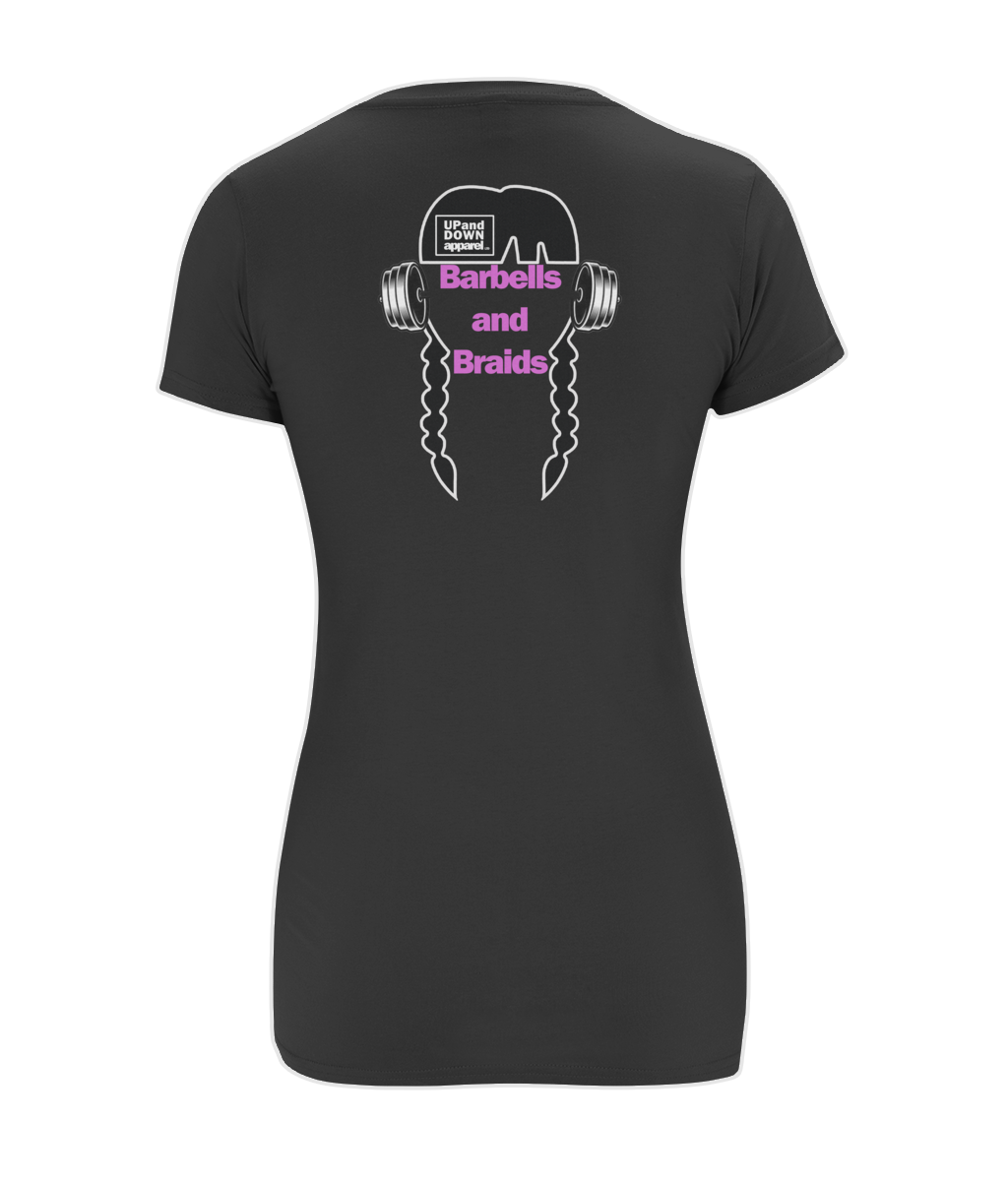 Barbells and Braids Tee - Logo Front