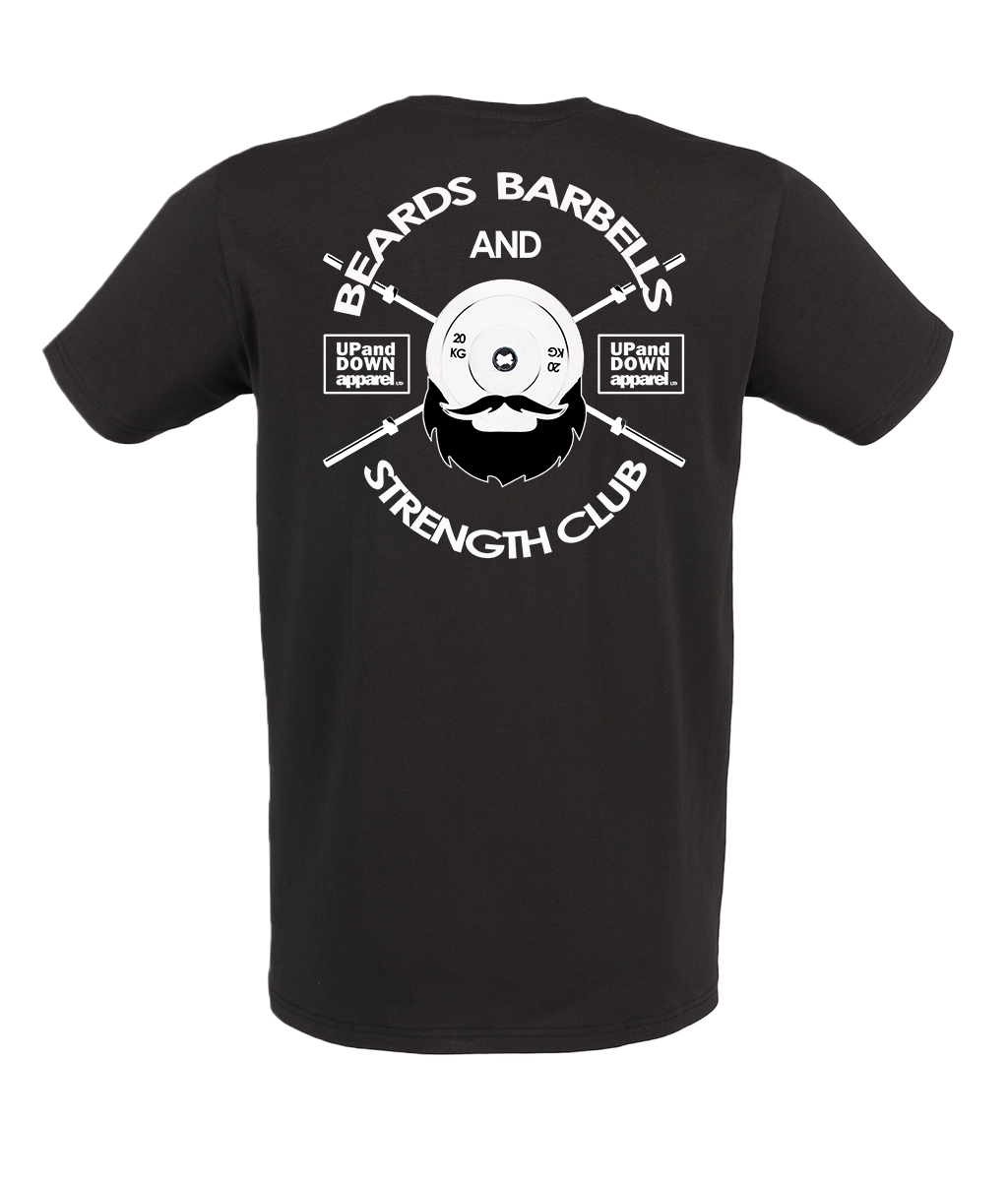 Beards and Barbells Tee - Logo Front