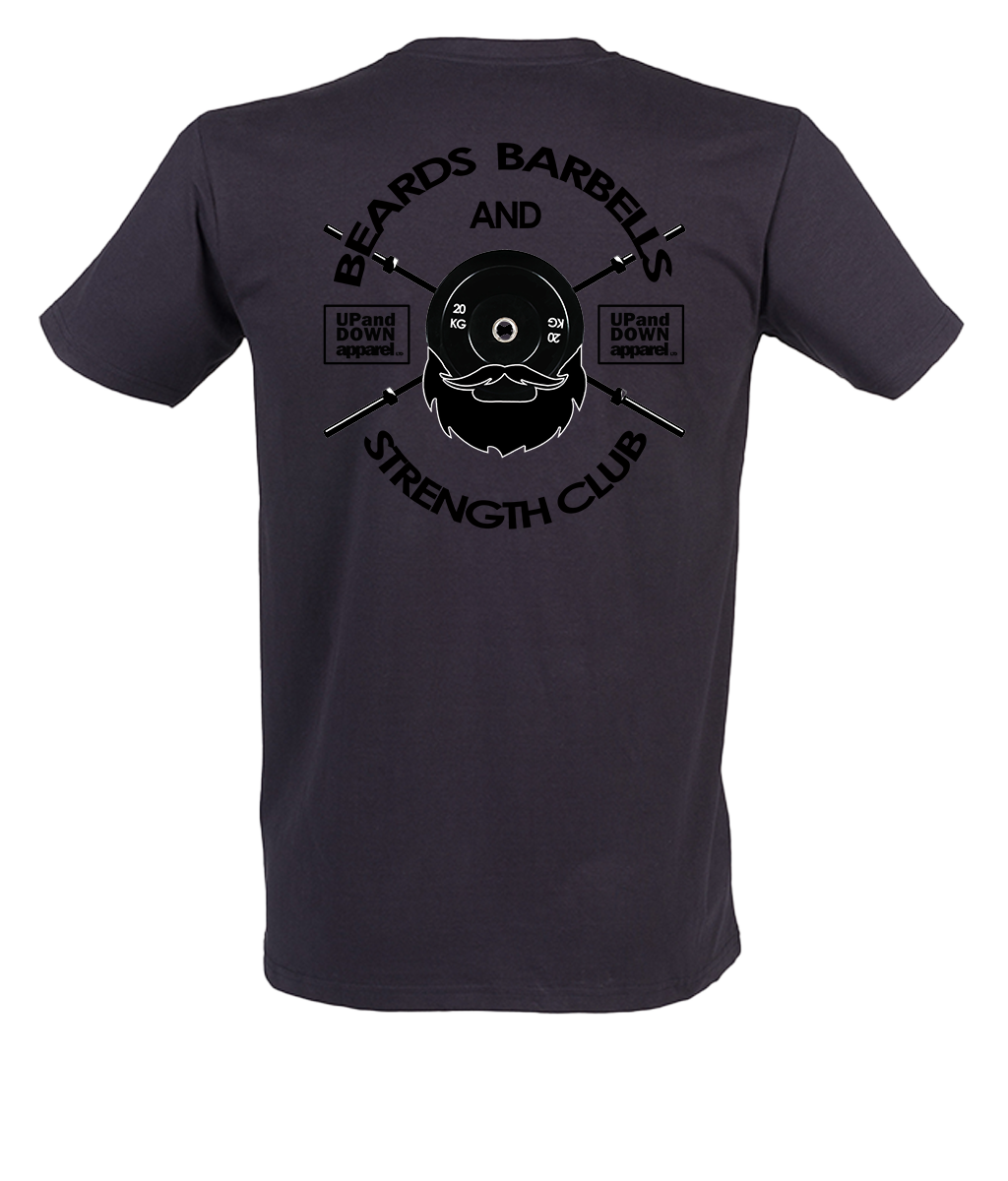 Beards and Barbells Tee - Logo Front