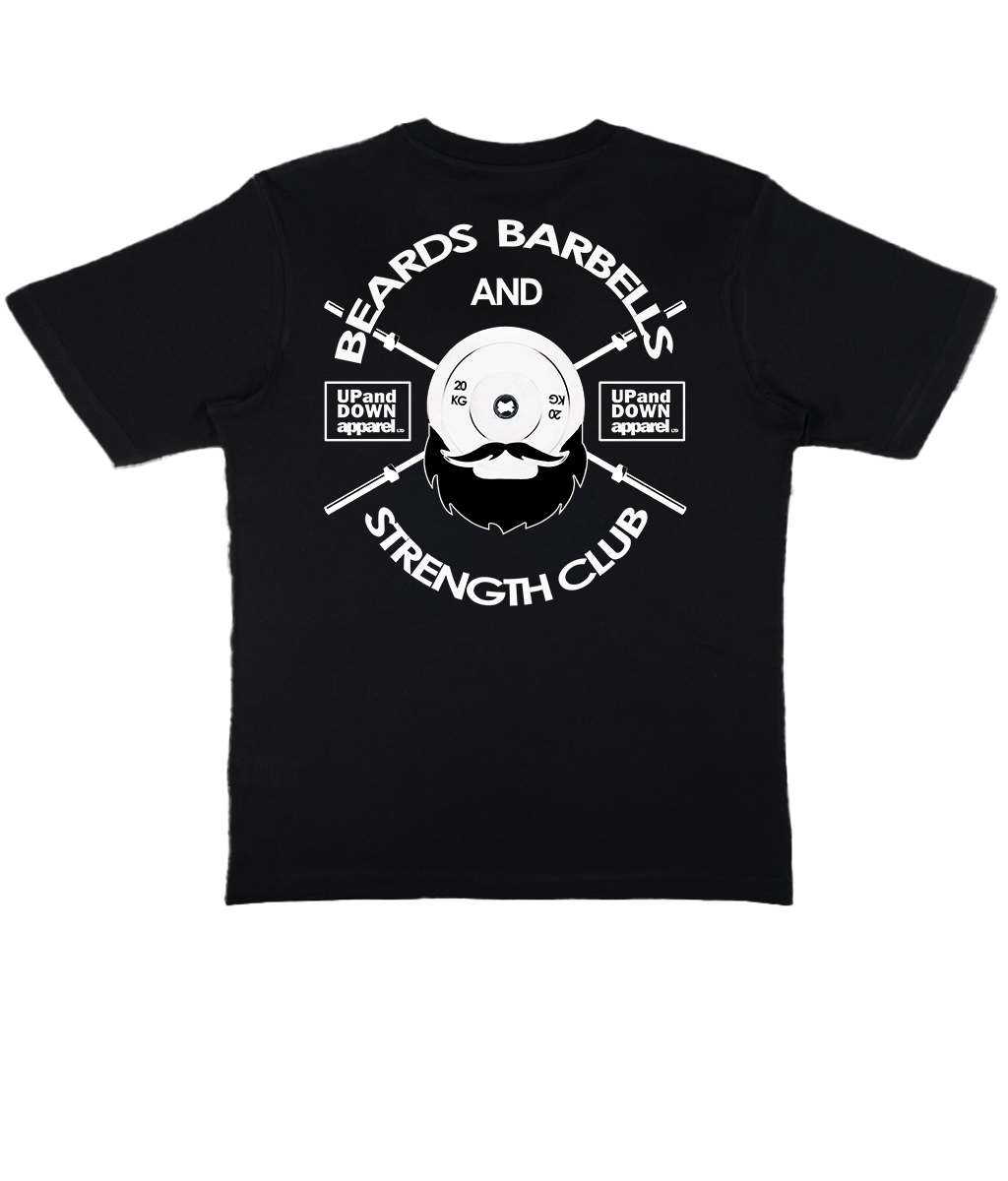 Beards and Barbells Tee - Logo Front