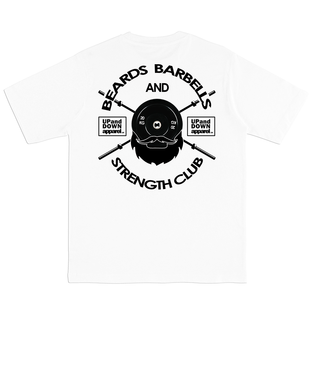 Beards and Barbells Tee - Logo Front