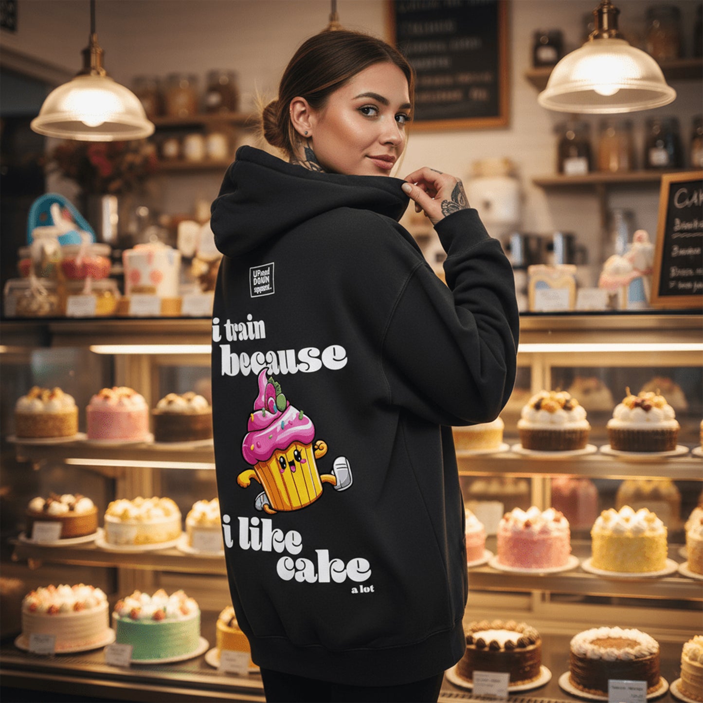 I like Cake Hood Premium Faded Hood - Women's