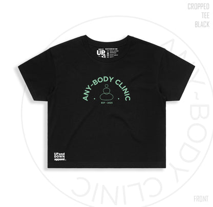 Any Body Clinic Womens Crop Tee
