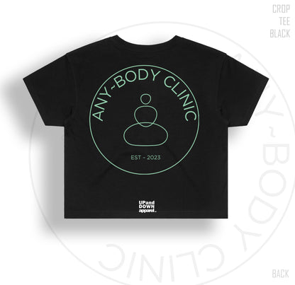 Any Body Clinic Womens Crop Tee