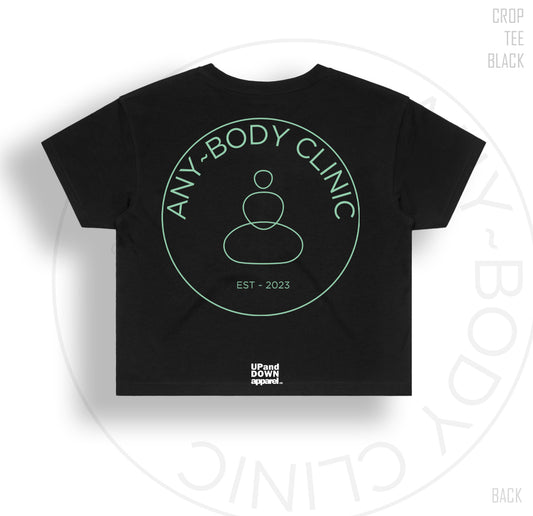 Any Body Clinic Womens Crop Tee