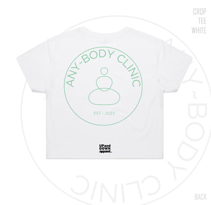 Any Body Clinic Womens Crop Tee