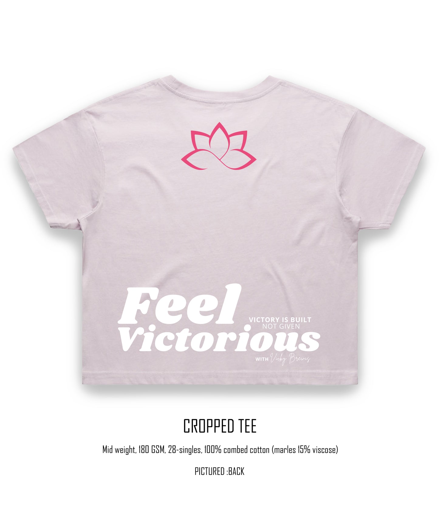 Feel Victorious by Vicky B Crop Tee