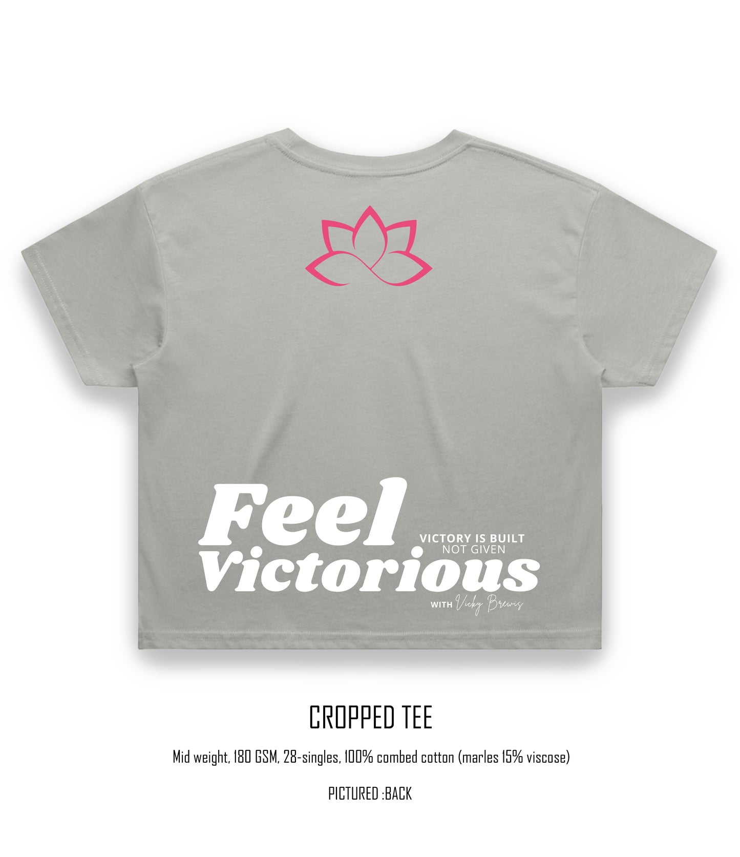 Feel Victorious by Vicky B Crop Tee