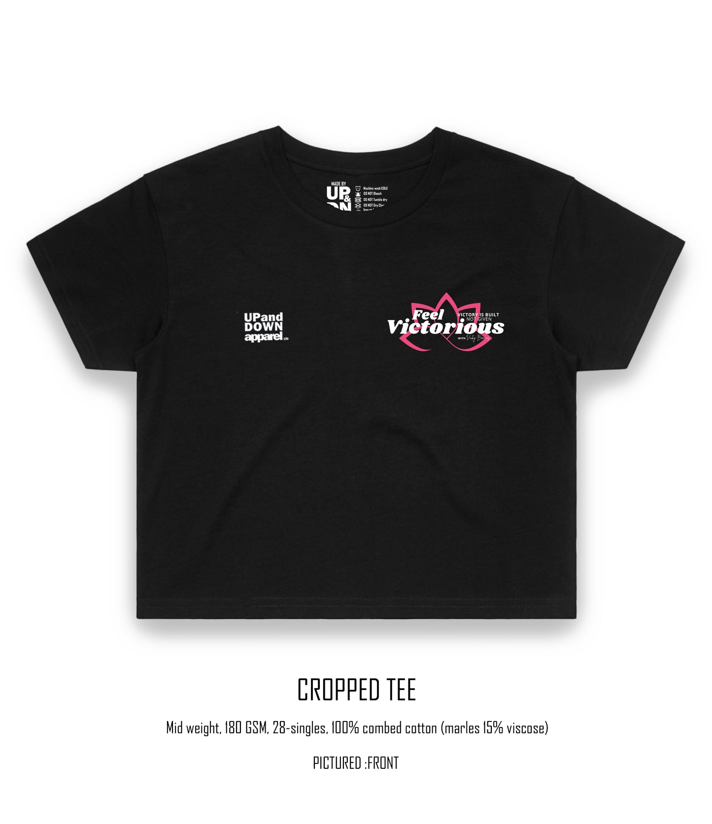 Feel Victorious by Vicky B Crop Tee