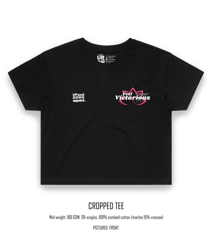 Feel Victorious by Vicky B Crop Tee