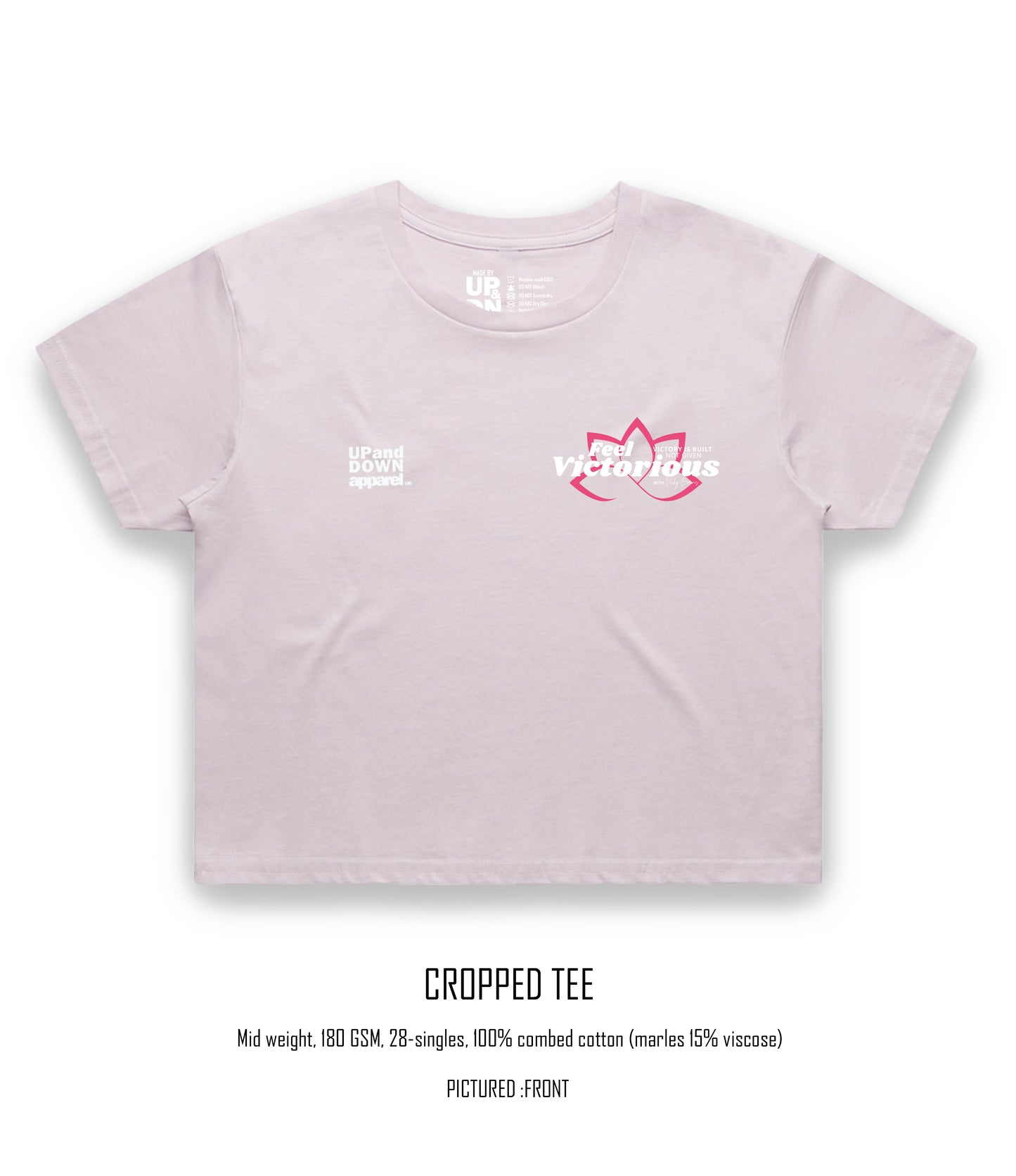 Feel Victorious by Vicky B Crop Tee