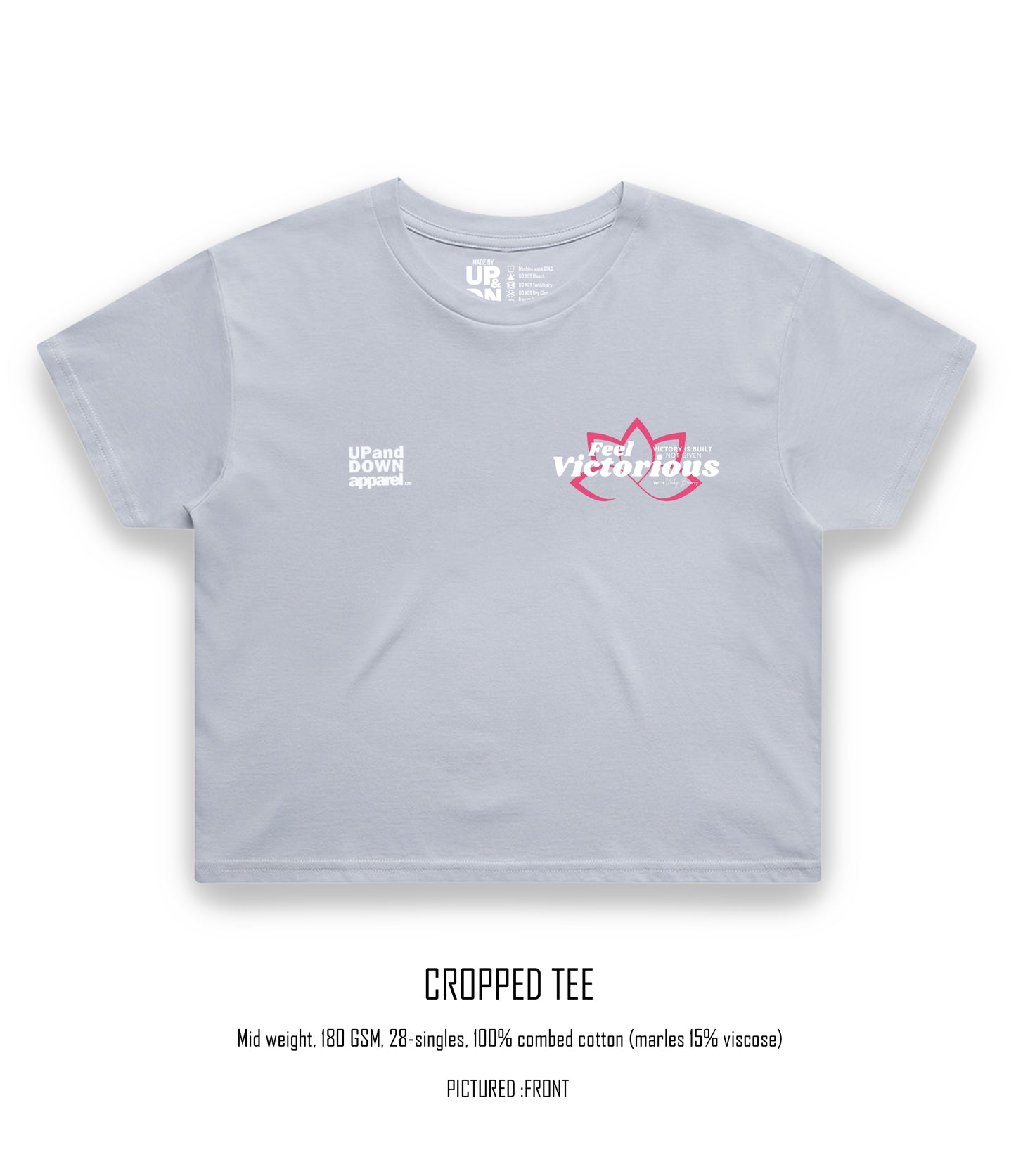 Feel Victorious by Vicky B Crop Tee