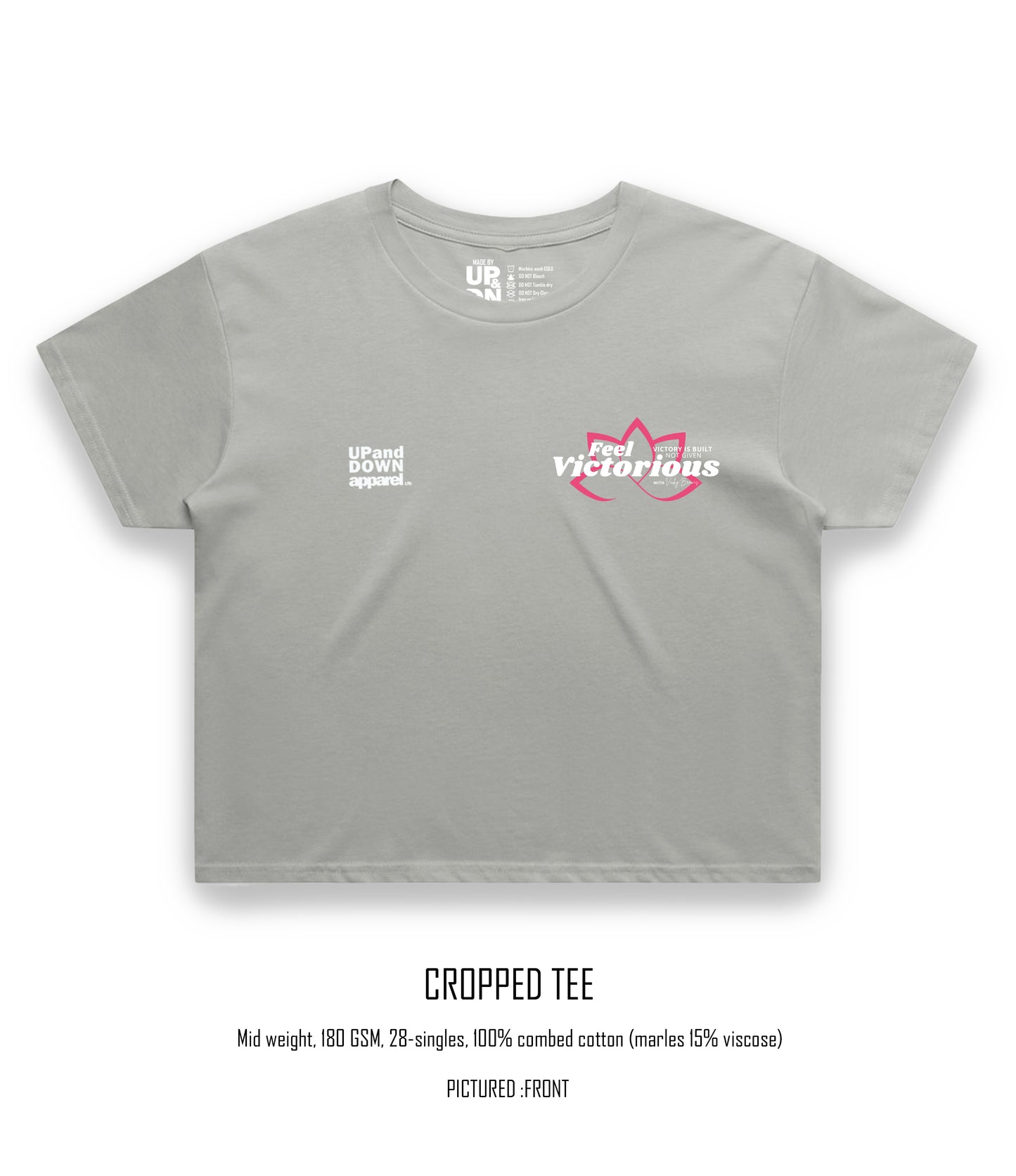 Feel Victorious by Vicky B Crop Tee