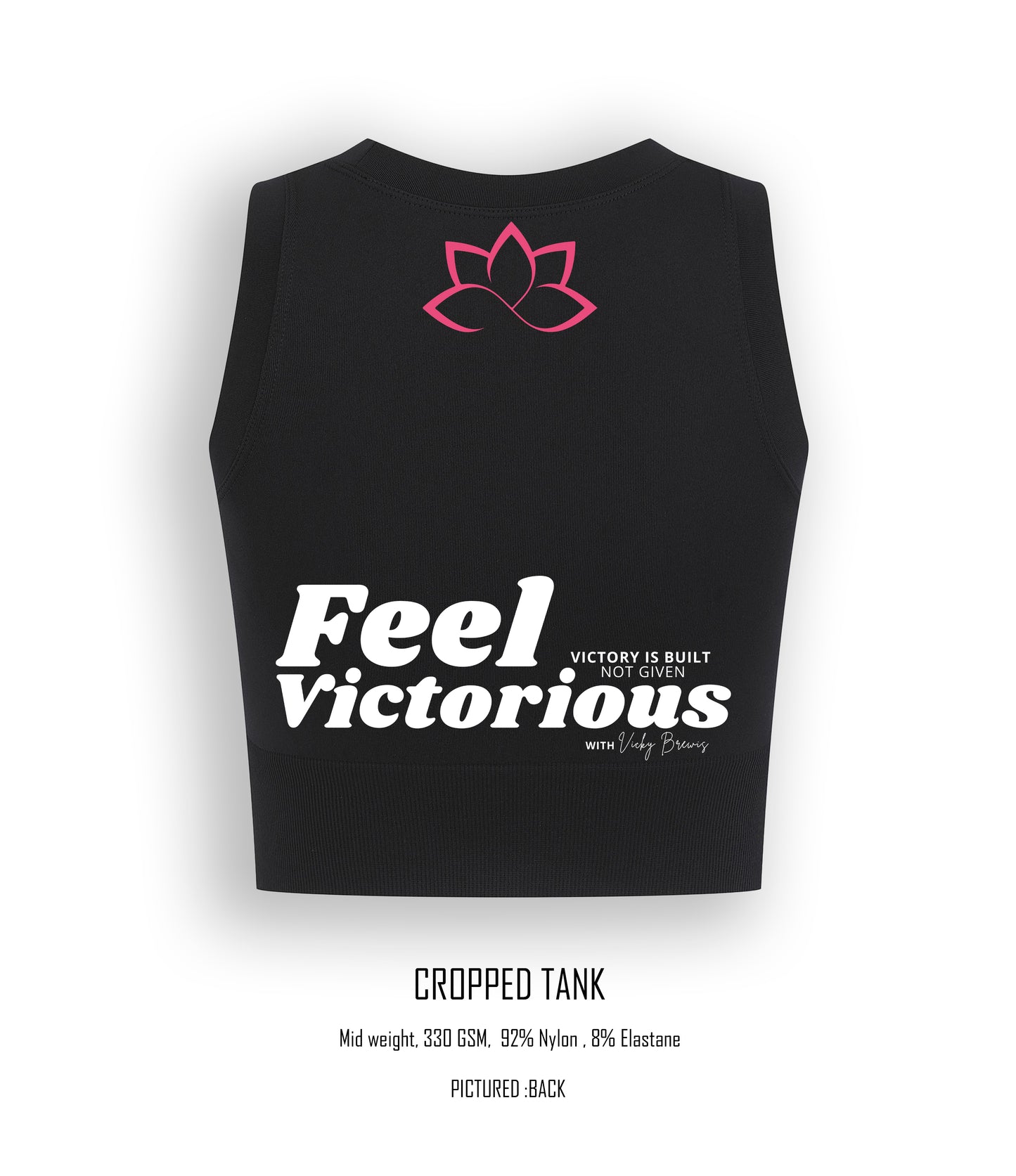 Feel Victorious by Vicky B  Womens Crop Tank