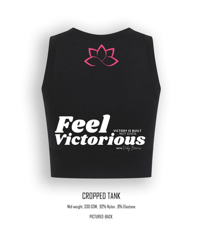 Feel Victorious by Vicky B  Womens Crop Tank