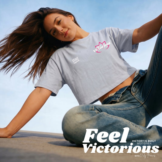Feel Victorious by Vicky B Crop Tee