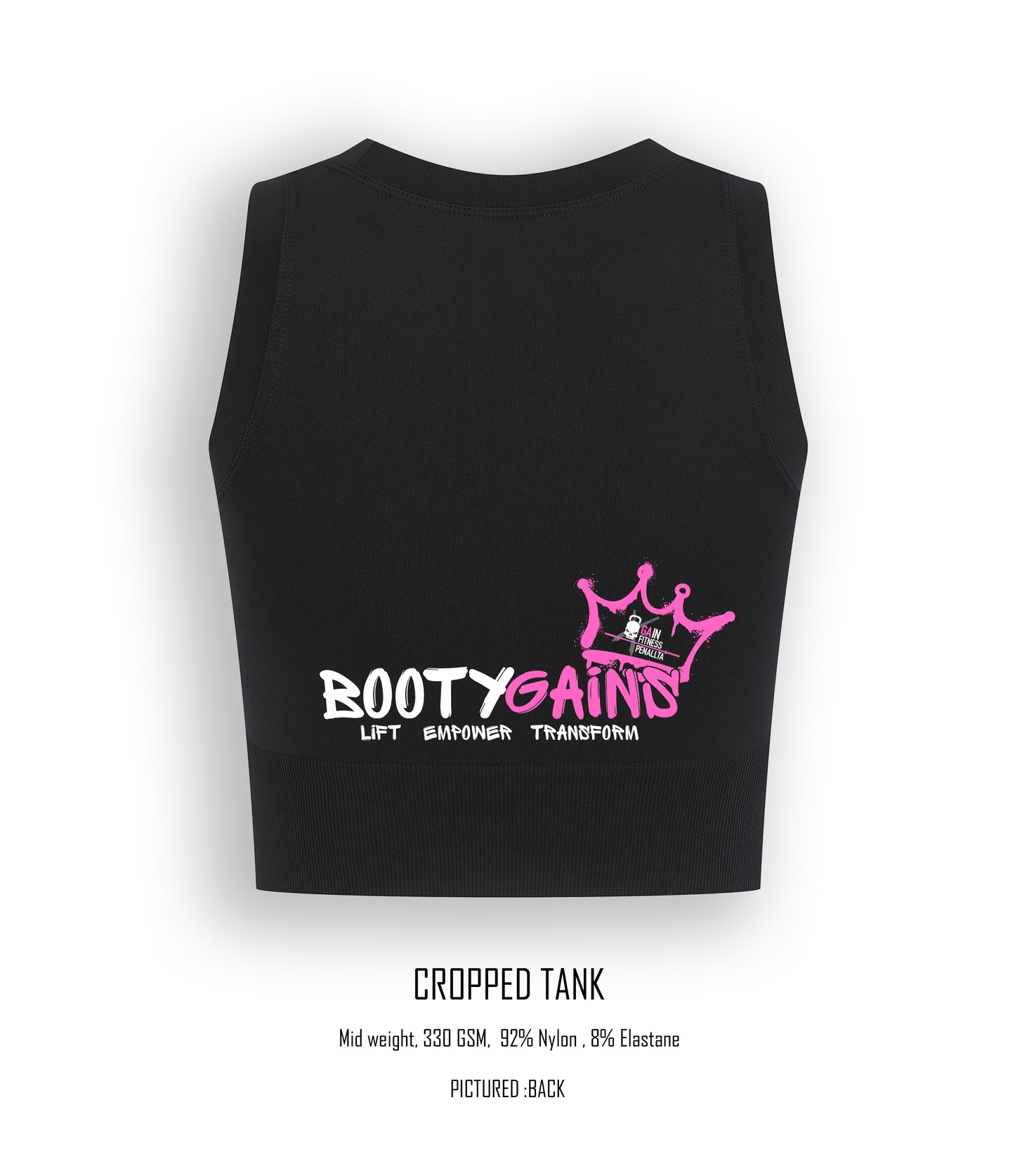 Booty Gains Cropped Tank