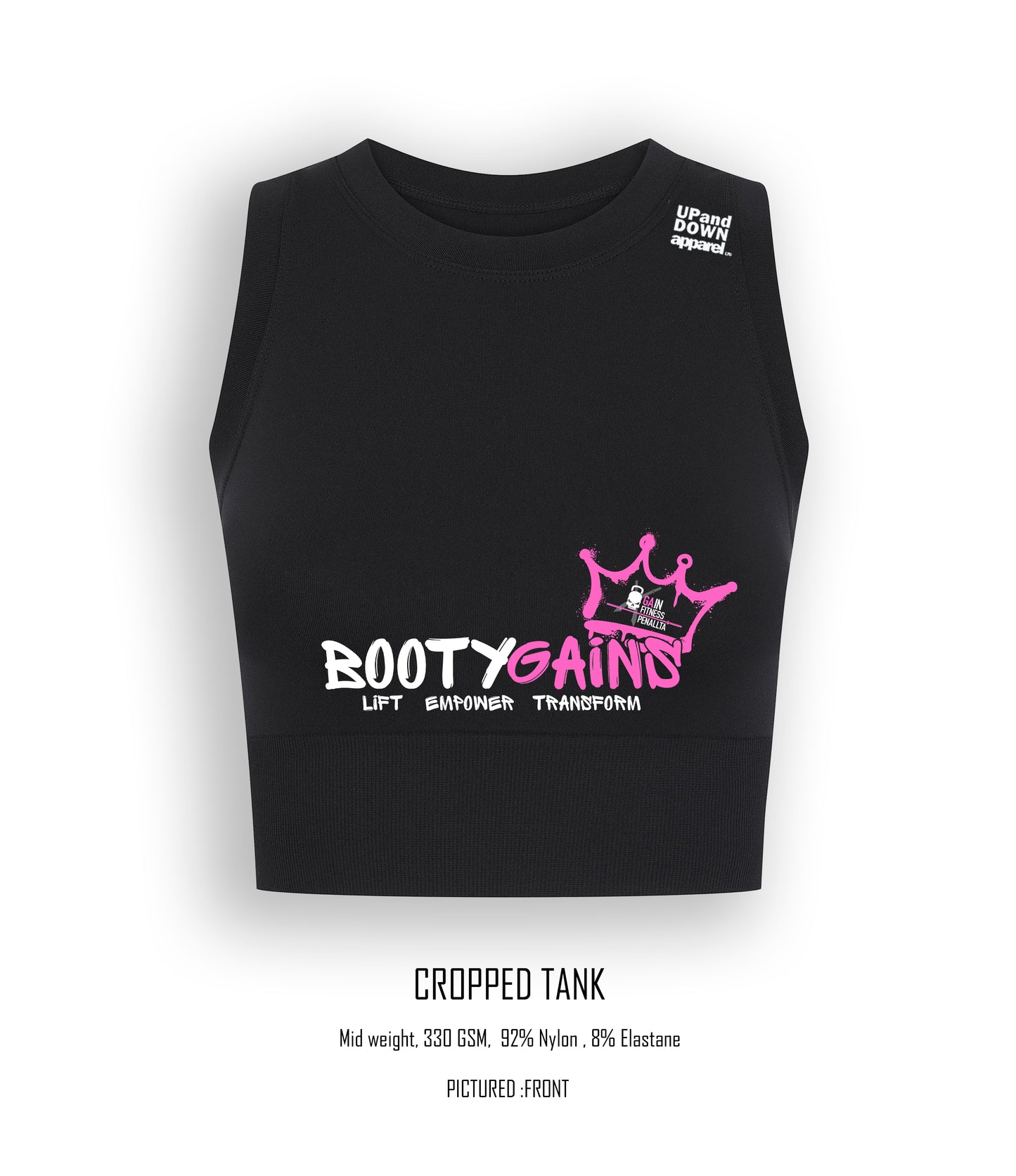 Booty Gains Cropped Tank