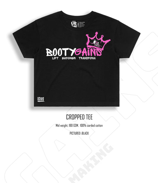 Booty Gains Cropped Tee