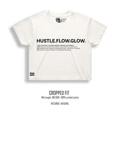 Hustle Flow Glow Crop Tee