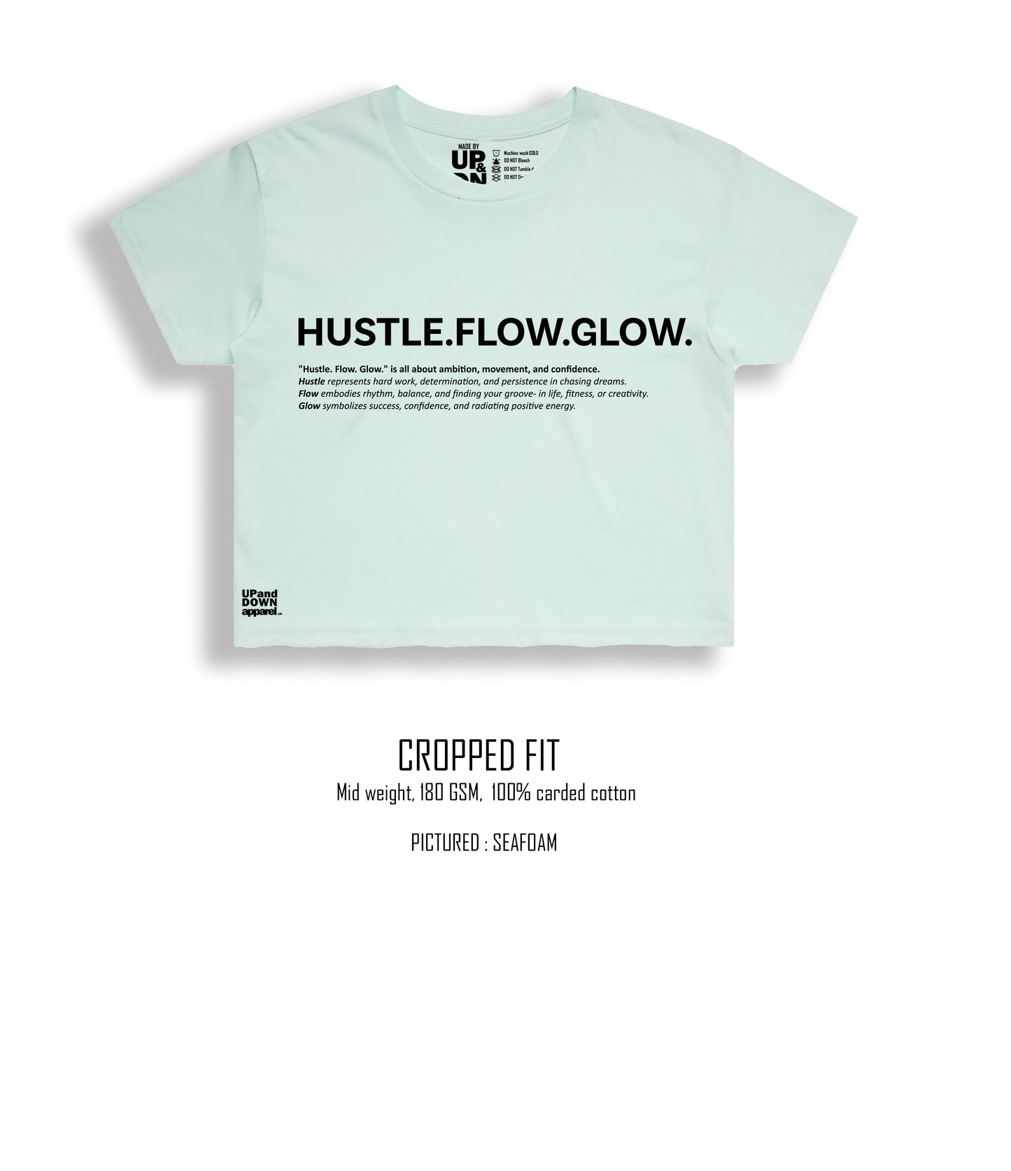Hustle Flow Glow Crop Tee