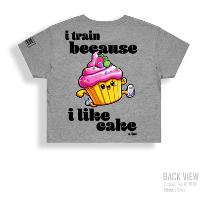 I Like Cake Cropped Tee - Women's