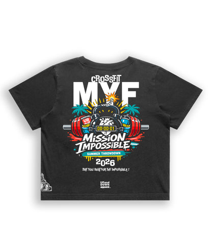 Mission Impossible CrossFit MYF Heavy Faded Crop