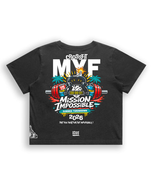 Mission Impossible CrossFit MYF Heavy Faded Crop