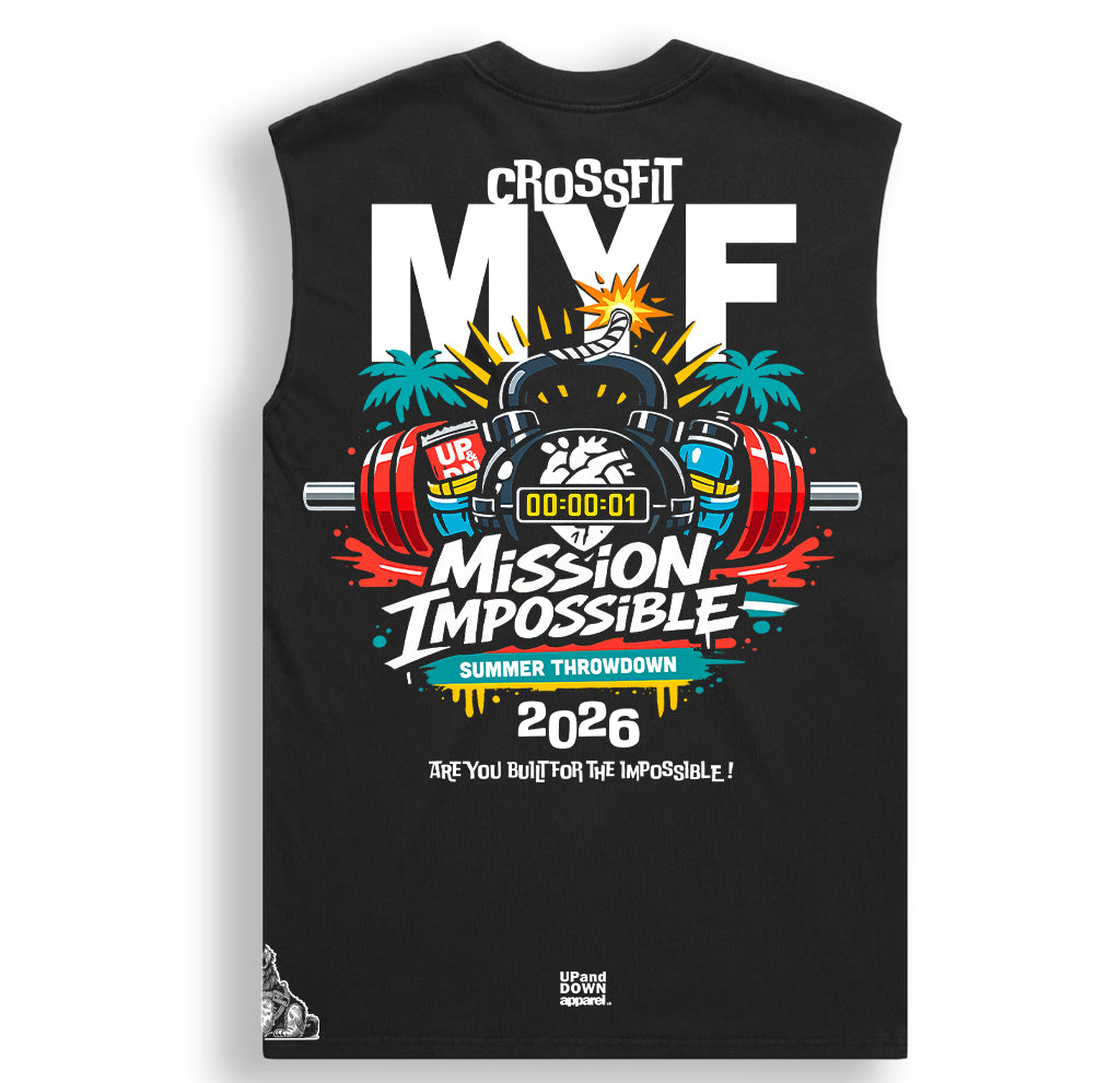 Mission Impossible CrossFit MYF Heavy Faded Tank (Unisex)