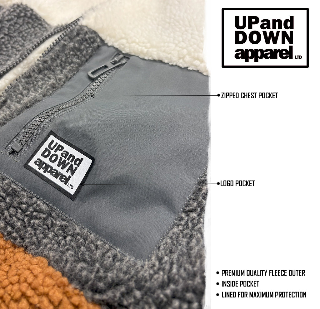 Tri-Colour Sherpa Jacket