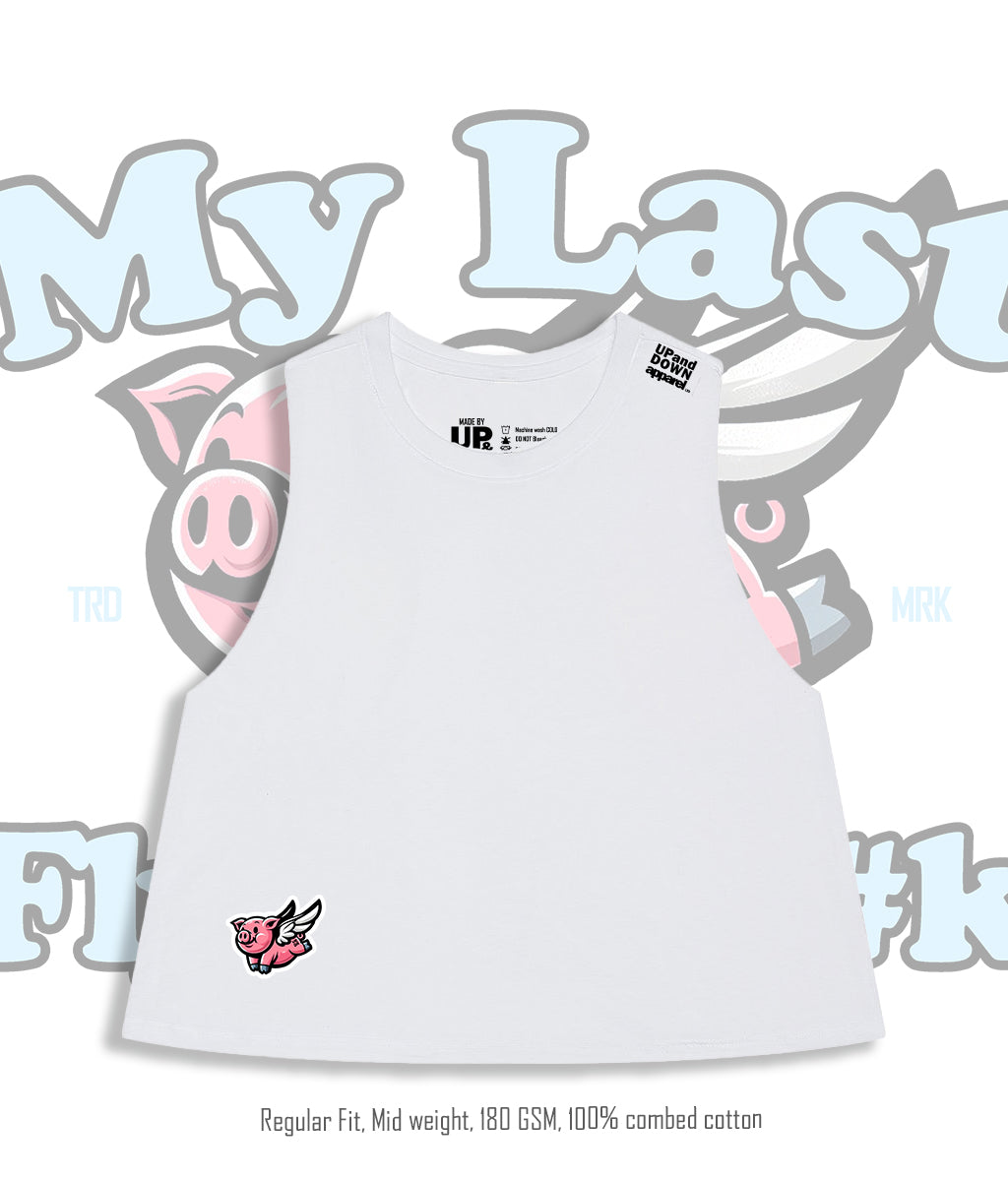 Flying Pig - Racer Crop Tank
